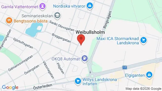 Apartments for rent i Landskrona - kort over placeringen