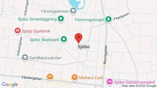 Apartments for rent i Sjöbo - kort over placeringen