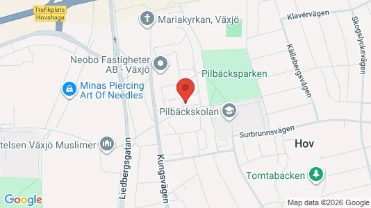 Apartments for rent i Växjö - kort over placeringen