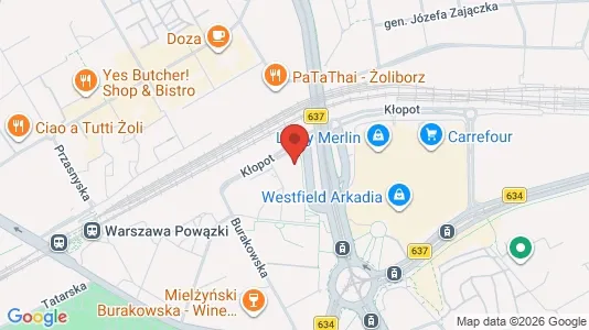 Apartments for rent i Warszawa Wawer - kort over placeringen