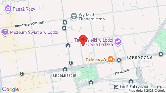 Apartments for rent i Łódź - kort over placeringen