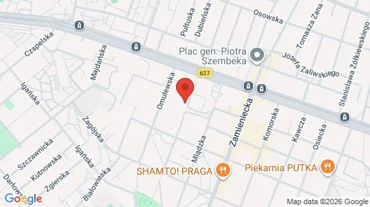 Apartments for rent i Warszawa Wawer - kort over placeringen