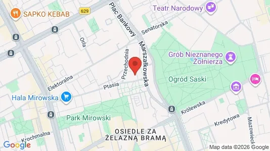 Apartments for rent i Warszawa Wawer - kort over placeringen