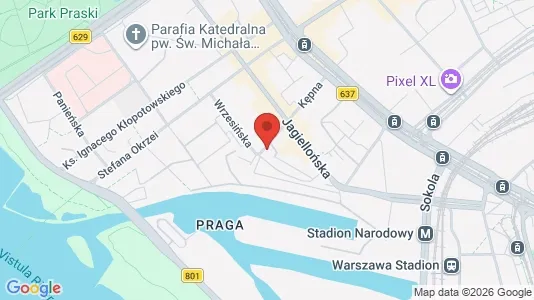Rooms for rent i Warszawa Wawer - kort over placeringen
