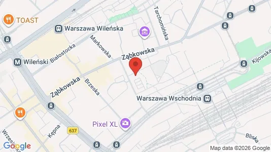 Apartments for rent i Warszawa Wawer - kort over placeringen