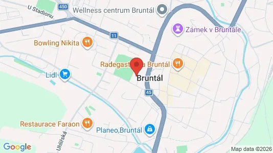 Apartments for rent i Bruntál - kort over placeringen