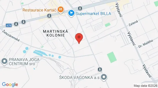 Apartments for rent i Ostrava-město - kort over placeringen