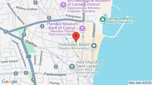 Apartments for rent i Larnaca - kort over placeringen