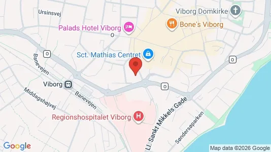 Apartments for rent i Viborg - kort over placeringen