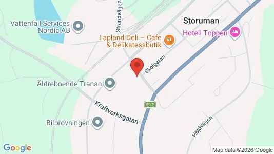 Apartments for rent i Storuman - kort over placeringen