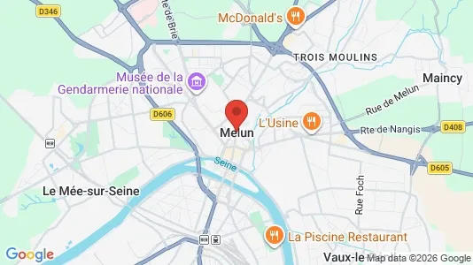 Apartments for rent i Melun - kort over placeringen