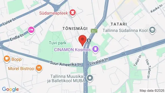 Apartments for rent i Tallinn Kesklinna - kort over placeringen