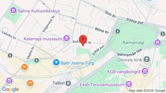 Apartments for rent i Tallinn Kesklinna - kort over placeringen