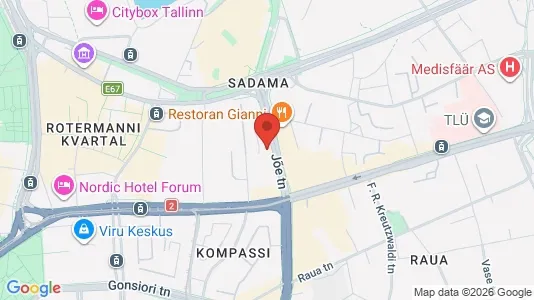 Apartments for rent i Tallinn Kesklinna - kort over placeringen