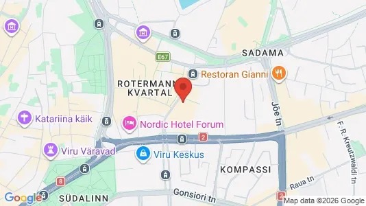 Apartments for rent i Tallinn Kesklinna - kort over placeringen