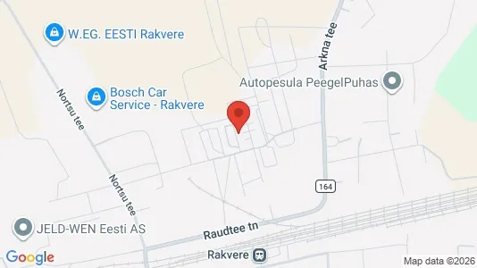 Apartments for rent i Rakvere - kort over placeringen