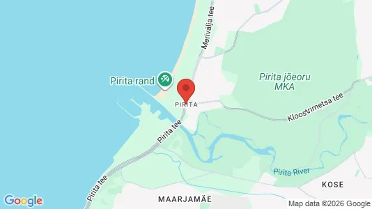 Apartments for rent i Tallinn Pirita - kort over placeringen