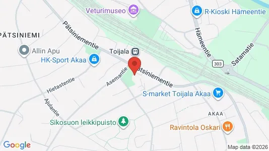 Apartments for rent i Akaa - kort over placeringen
