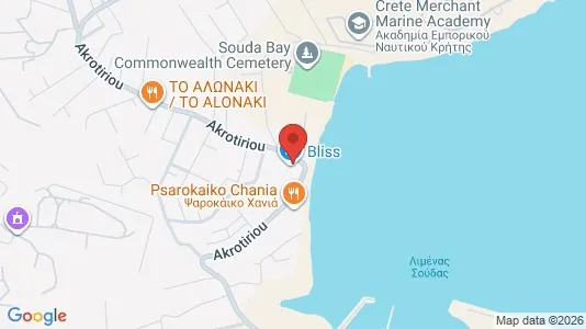 Apartments for rent i Chania - kort over placeringen