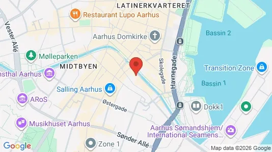 Apartments for rent i Aarhus C - kort over placeringen