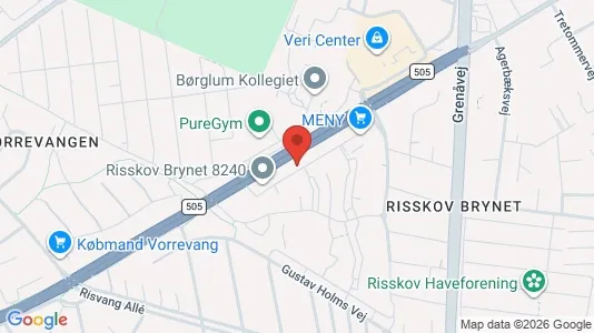Apartments for rent i Risskov - kort over placeringen