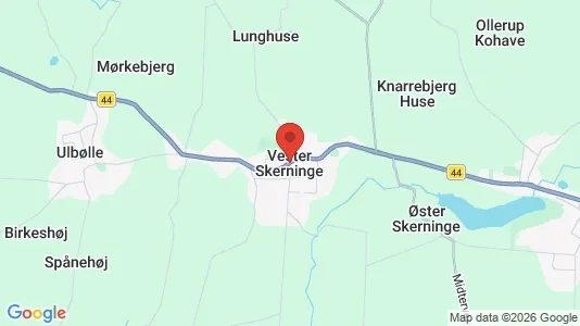 Houses for rent i Vester Skerninge - kort over placeringen