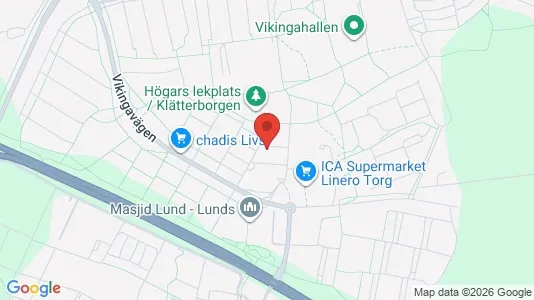 Apartments for rent i Lund - kort over placeringen