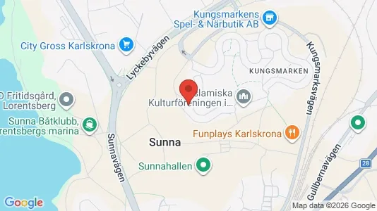Apartments for rent i Karlskrona - kort over placeringen