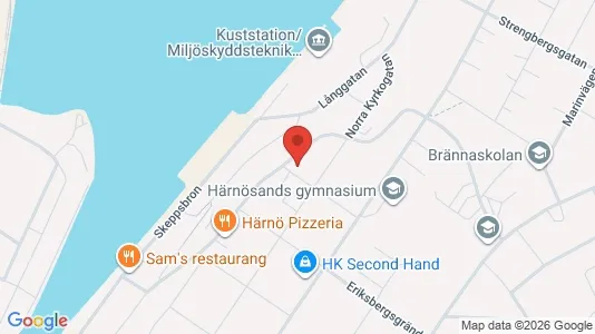 Apartments for rent i Härnösand - kort over placeringen