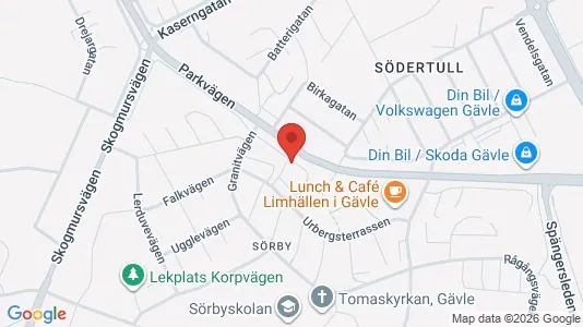 Apartments for rent i Gävle - kort over placeringen