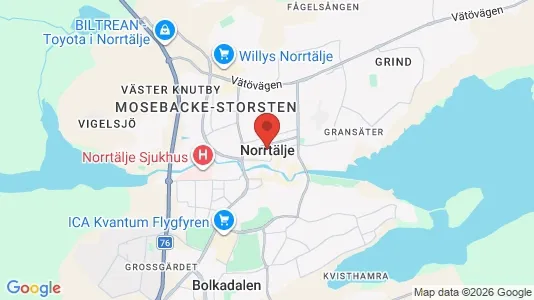 Houses for rent i Norrtälje - kort over placeringen