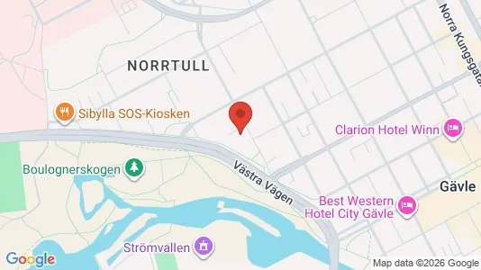 Apartments for rent i Gävle - kort over placeringen