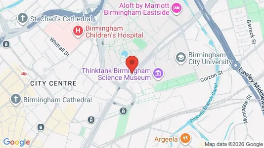 Apartments for rent i Birmingham - West Midlands - kort over placeringen