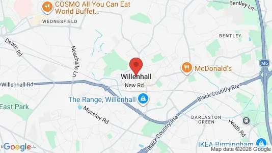 Apartments for rent i Willenhall - West Midlands - kort over placeringen