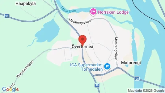 Houses for rent i Övertorneå - kort over placeringen