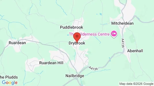 Houses for rent i Drybrook/Longhope/Lydbrook/Mitcheldean/Ruardean - Gloucestershire - kort over placeringen