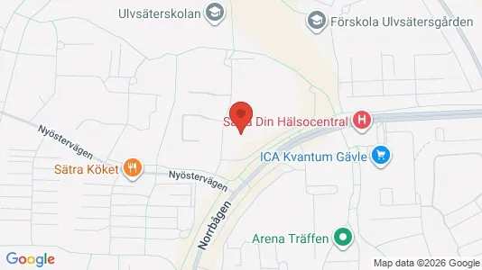 Apartments for rent i Gävle - kort over placeringen