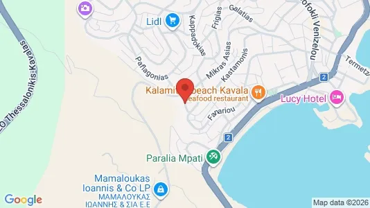 Apartments for rent i Kavala - kort over placeringen