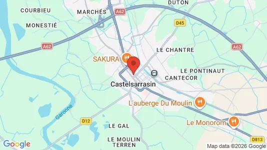Houses for rent i Castelsarrasin - kort over placeringen