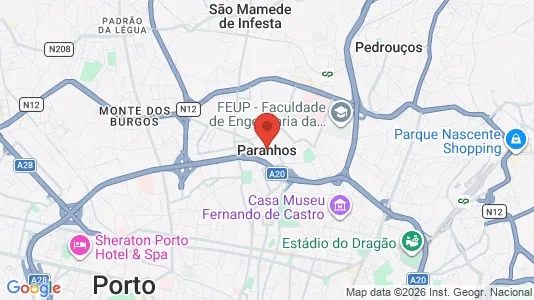 Apartments for rent i Porto Paranhos - kort over placeringen