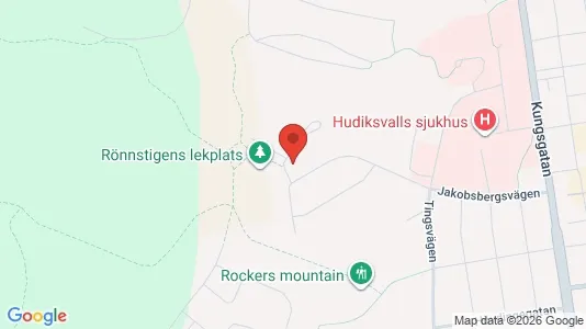 Apartments for rent i Hudiksvall - kort over placeringen