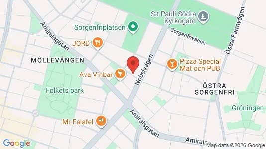 Apartments for rent i Malmö City - kort over placeringen