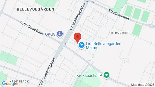 Apartments for rent i Malmö City - kort over placeringen