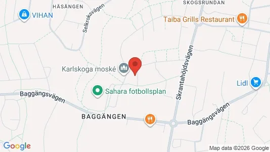 Rooms for rent i Karlskoga - kort over placeringen