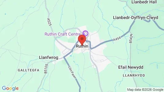 Apartments for rent i Ruthin - Clwyd - kort over placeringen