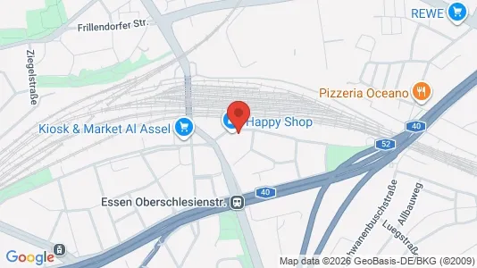 Apartments for rent i Essen - kort over placeringen
