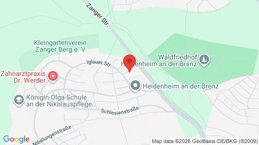 Apartments for rent i Heidenheim - kort over placeringen