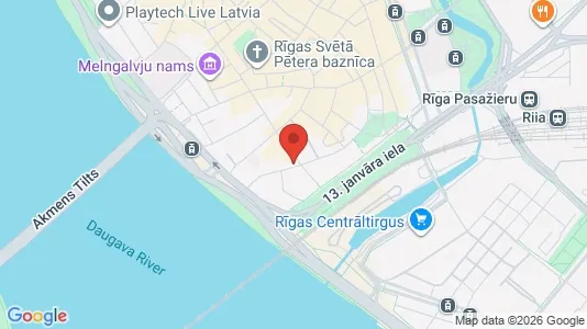 Apartments for rent i Riga Centrs - kort over placeringen
