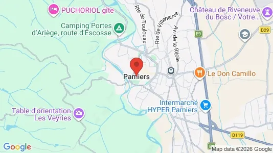 Houses for rent i Pamiers - kort over placeringen