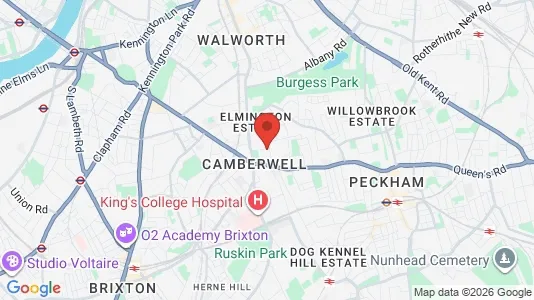 Apartments for rent i London SE5 - kort over placeringen